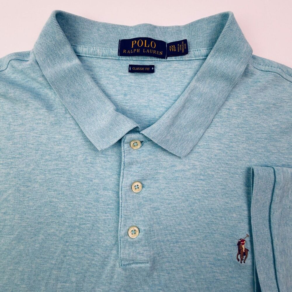 Polo Ralph Lauren Blue Polo Shirt XXL Classic Fit
